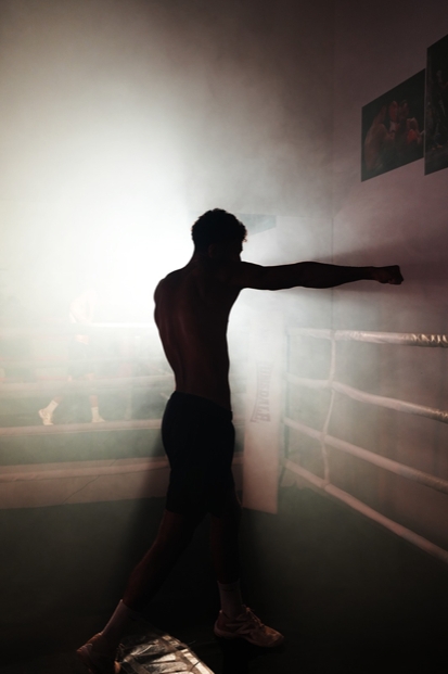 Standbild: Schlag im Boxring
